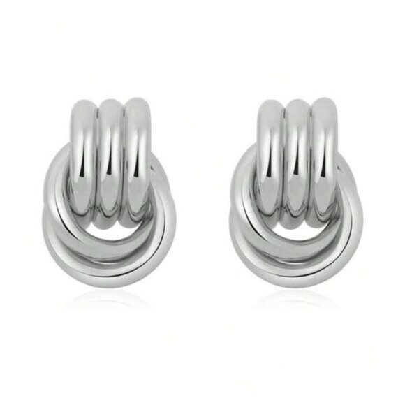 Jewelry - Triple Hoop Drop Earrings | Sterling Silver